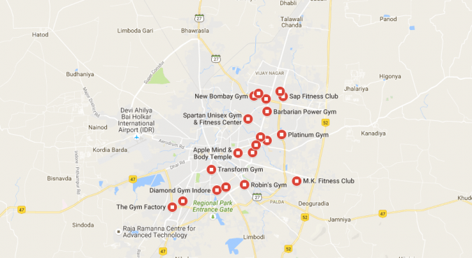 Best Gym & Fitness Centre in Indore According to Google Users Review